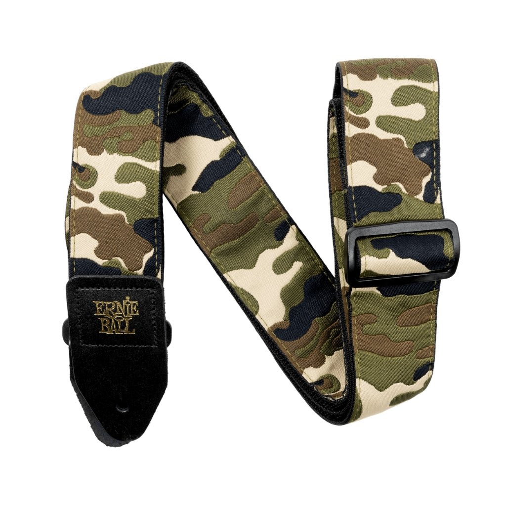 Ernie Ball Classic Jacquard Guitar Strap/Bass Strap - Vintage Camo Guitar Straps Sky Music