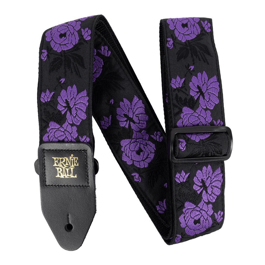 Ernie Ball Classic Jacquard Guitar/Bass Strap - Lavender Rose Guitar Straps Sky Music