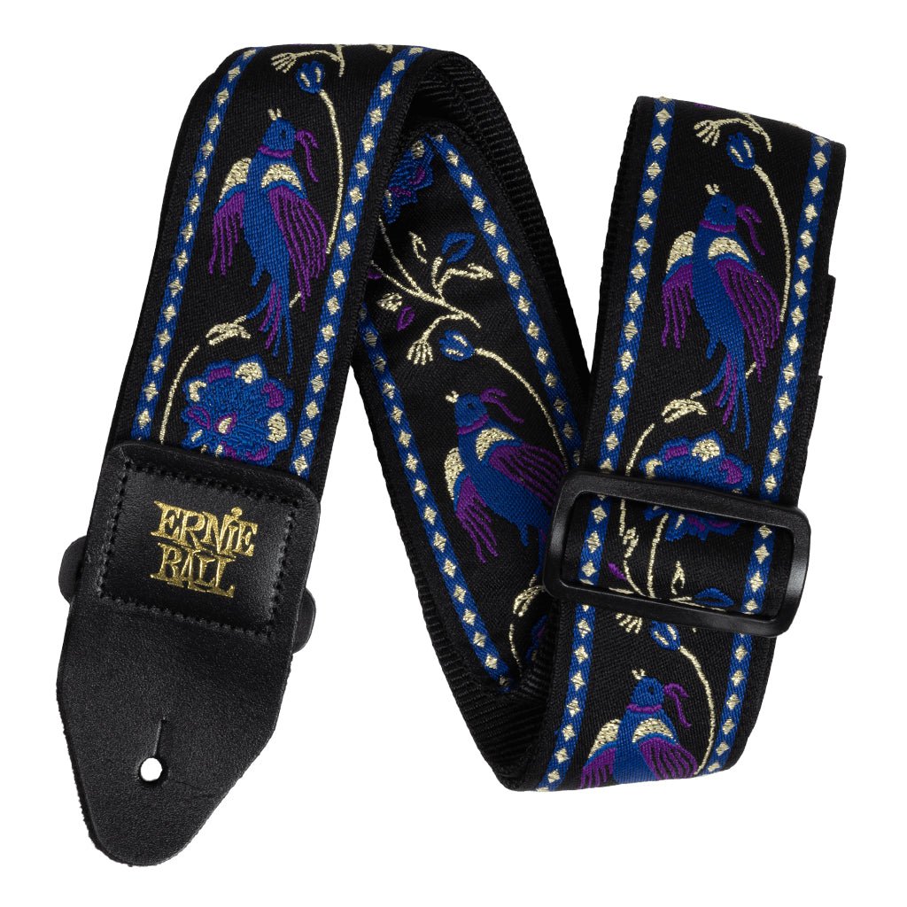 Ernie Ball Classic Jacquard Guitar/Bass Strap - Purple Pleasant Pheasant Guitar Straps Sky Music