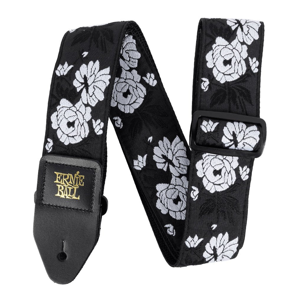 Ernie Ball Classic Jacquard Guitar/Bass Strap - Vanilla Rose Guitar Straps Sky Music