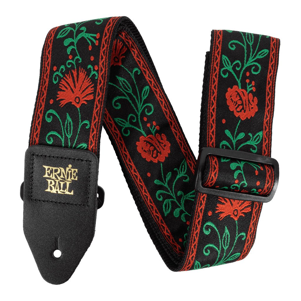 Ernie Ball Classic Jacquard Guitar/Bass Strap - Western Rose Guitar Straps Sky Music