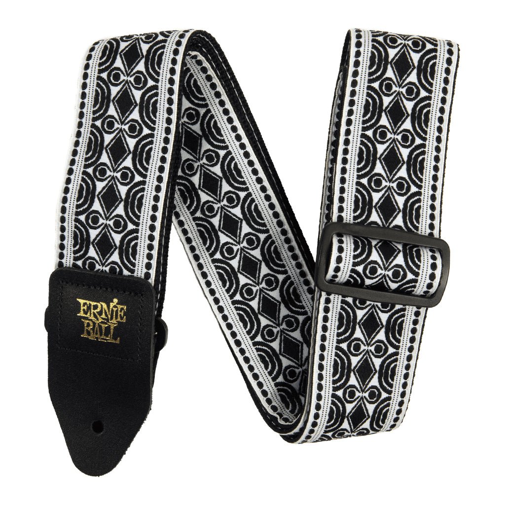Ernie Ball Jacquard Guitar Strap - Beatnik Black Guitar Straps Sky Music