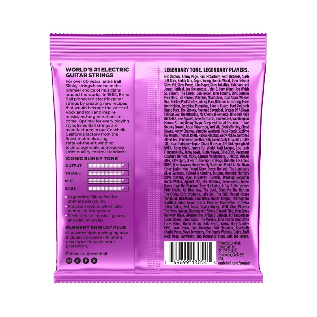 Ernie Ball Nova w/Wound G Slinky Nickel Wound Electric Guitar Strings - 11-54 Guitar Strings Sky Music