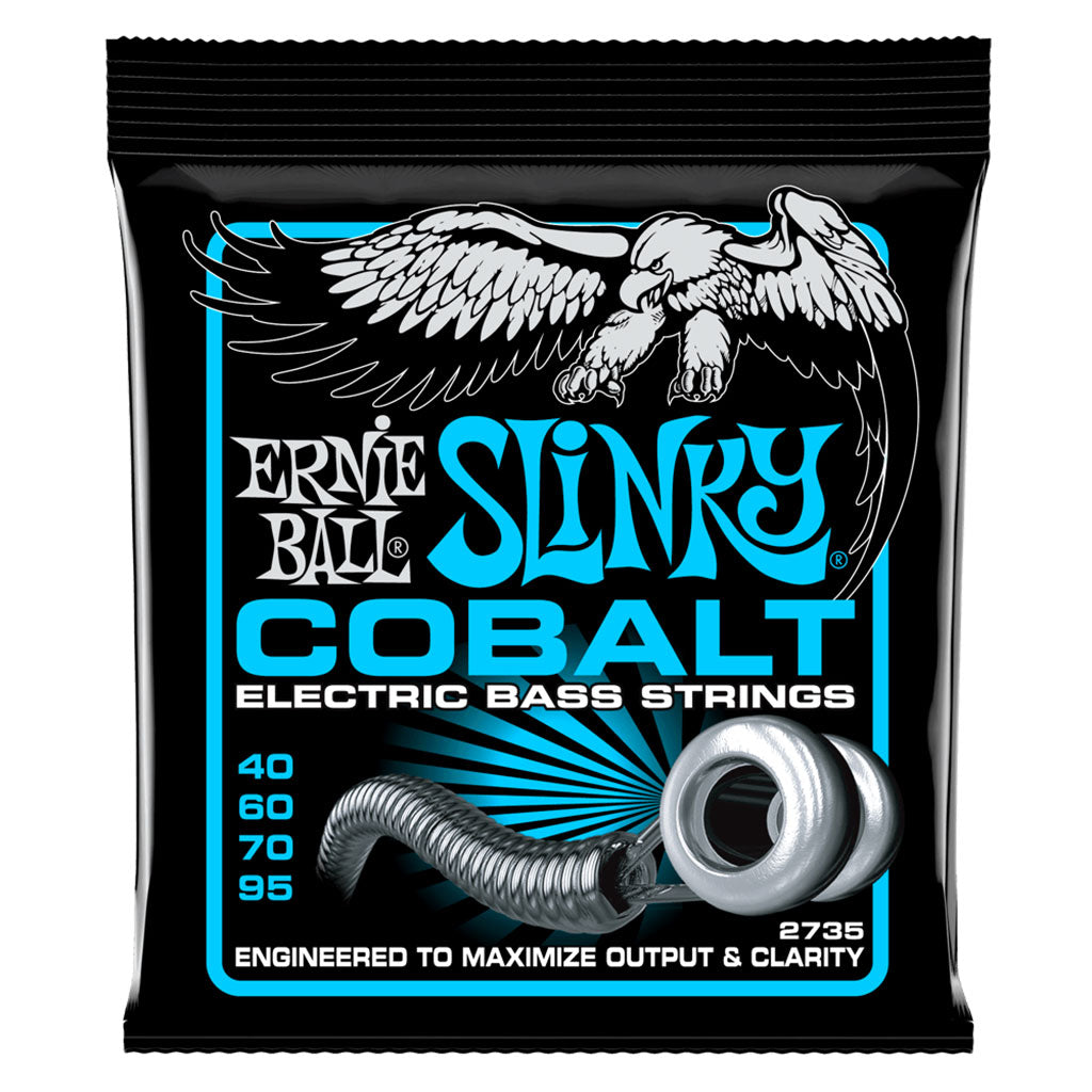 Ernie Ball Extra Slinky Cobalt Electric Bass Strings 40 95 Gauge