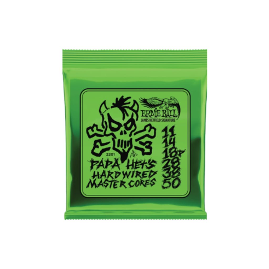 Ernie Ball Papa Het’s Hardwired Master Core Signature 11-50 Electric Guitar Strings Fretted Instrument Strings Sky Music