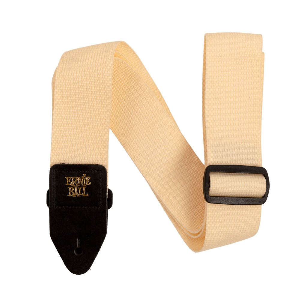 Ernie Ball Polypro Guitar Strap/Bass Strap - Cream and Black Guitar Straps Sky Music