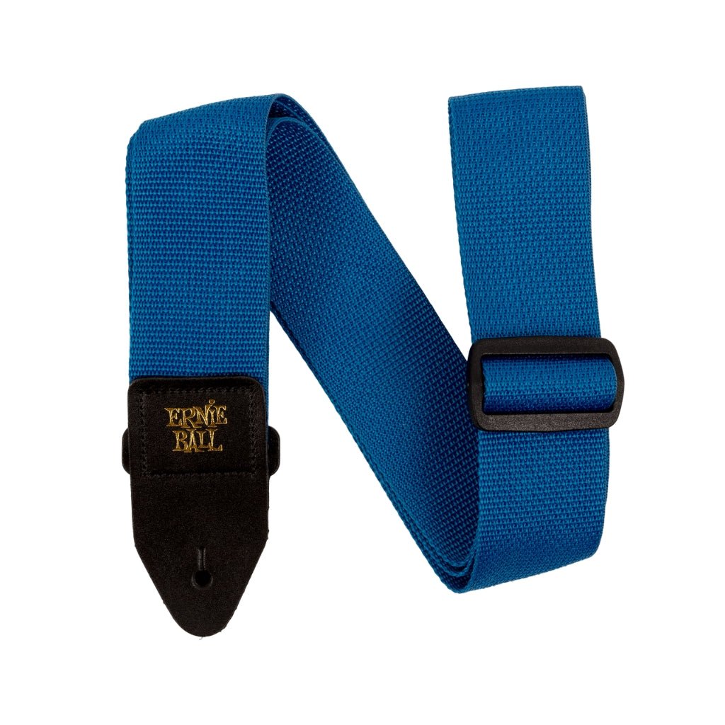 Ernie Ball Polypro Guitar Strap/Bass Strap - Pearl Blue and Black Guitar Straps Sky Music
