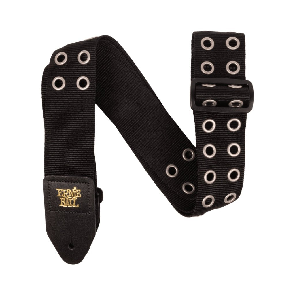 Ernie Ball Premium Guitar Strap - Hole Lotta Metal Silver Guitar Straps Sky Music