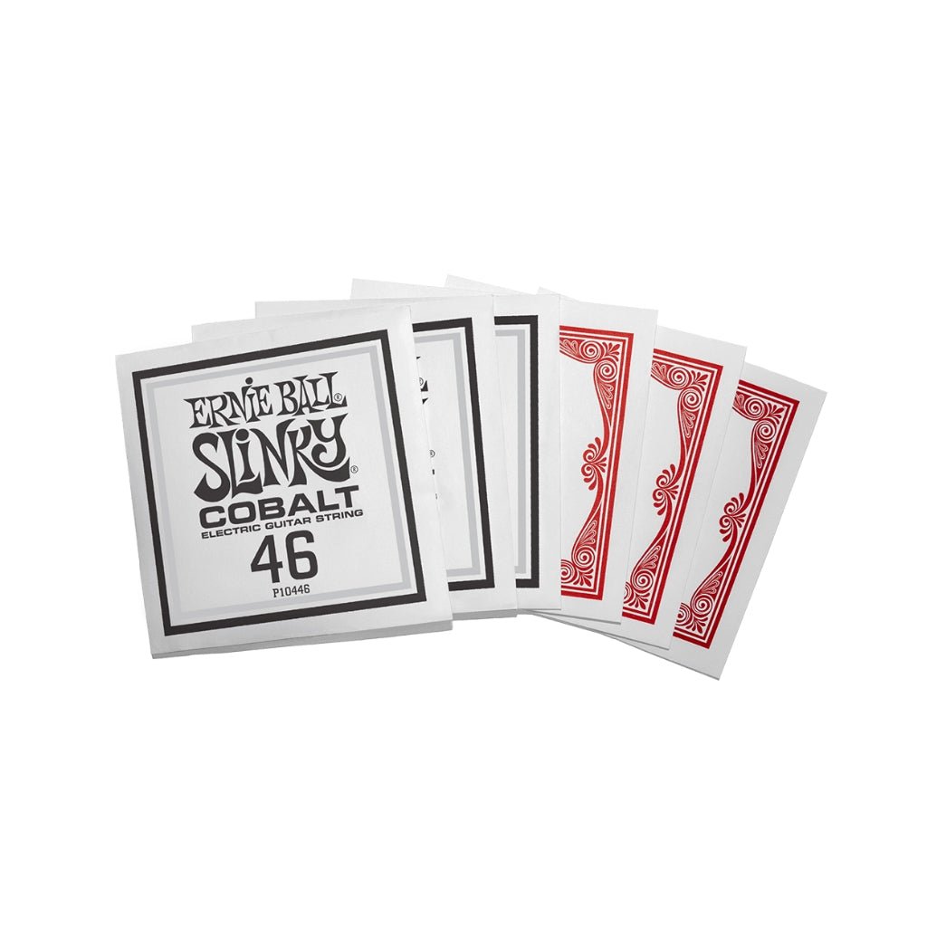 Ernie Ball Regular Slinky Cobalt 10-46 Electric Guitar Strings - 3 Pack Fretted Instrument Strings Sky Music