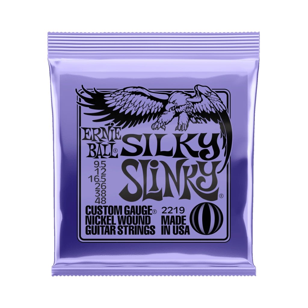 Ernie Ball Silky Slinky Nickel Wound Electric Guitar Strings - 9.5-48 Guitar Strings Sky Music