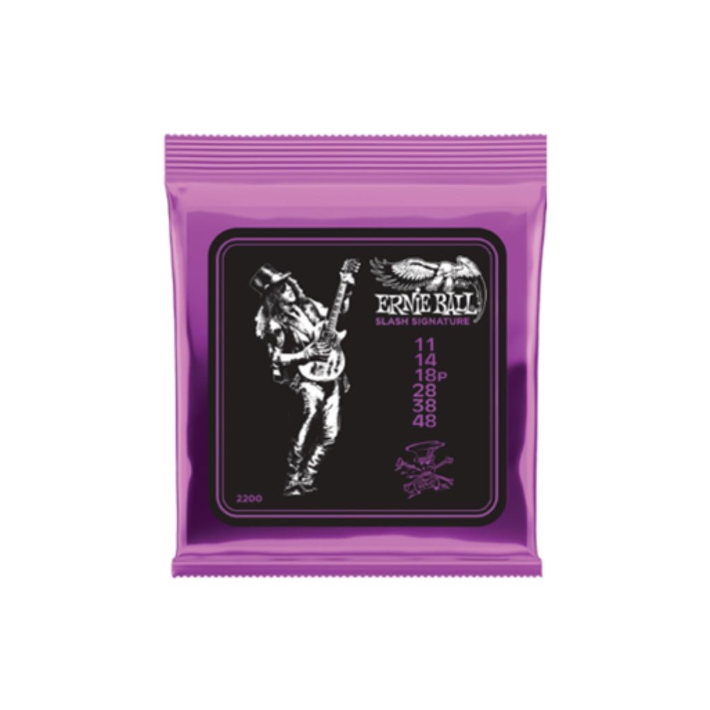 Ernie Ball Slash Paradigm Core Signature 11-48 Electric Guitar String Set Fretted Instrument Strings Sky Music