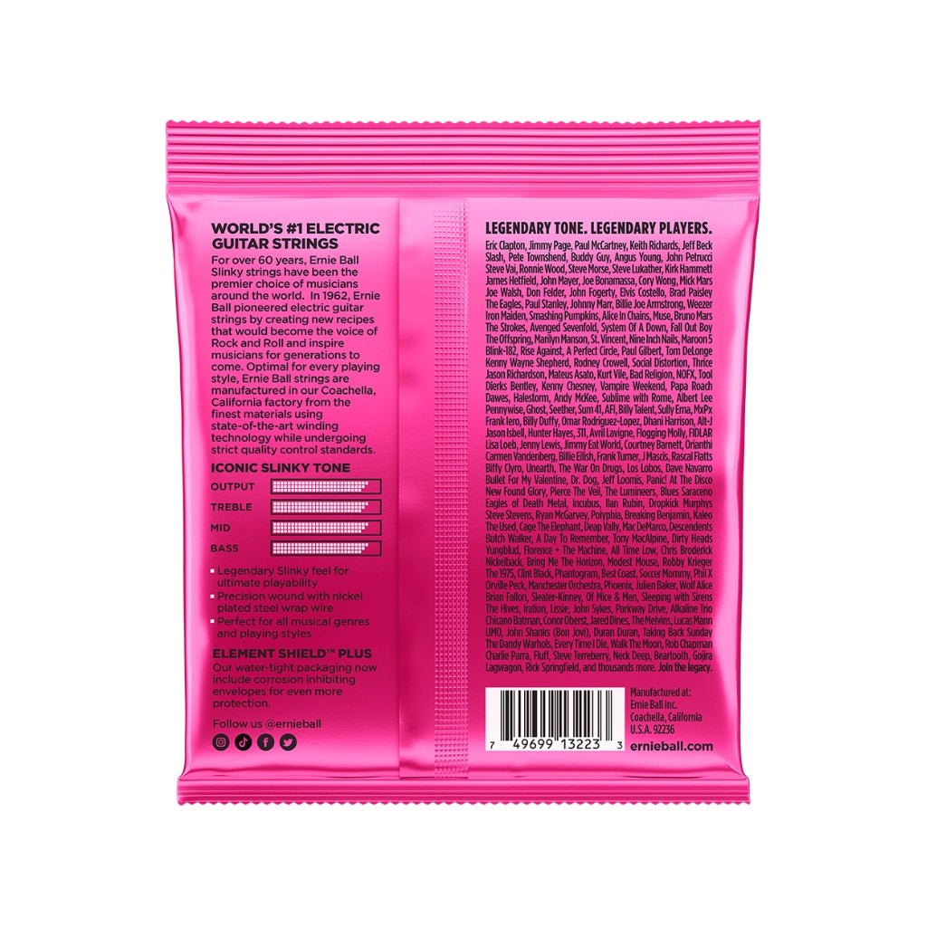 Ernie Ball Super Slinky Nickel Wound 9-42 Electric Guitar Strings - 3 Pack Fretted Instrument Strings Sky Music