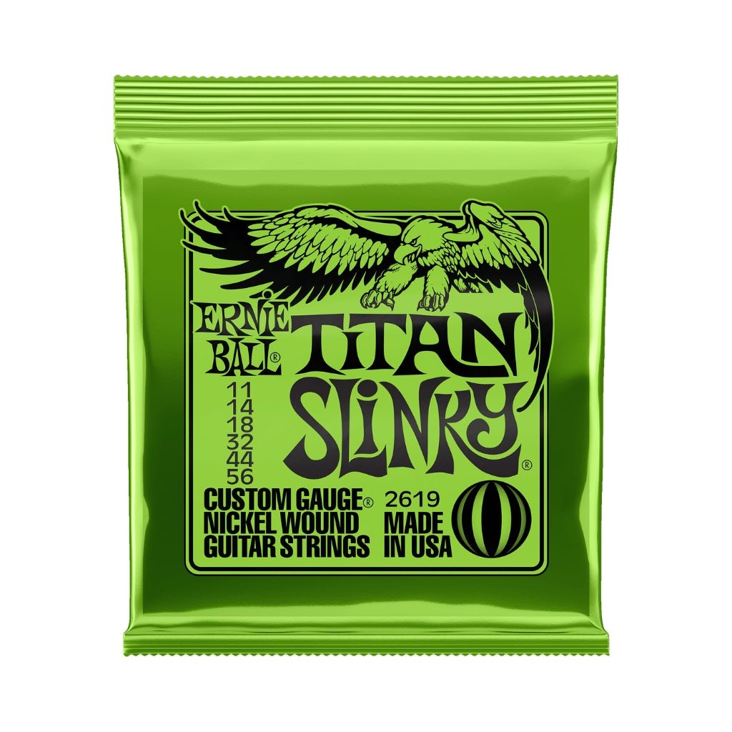 Ernie Ball Titan Slinky Nickel Wound Electric Guitar Strings - 11-56 Guitar Strings Sky Music