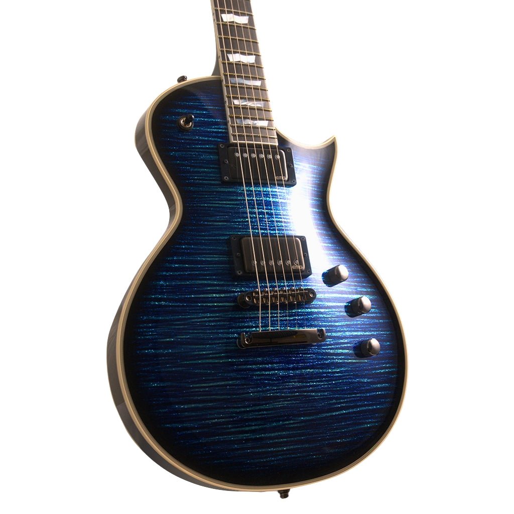 ESP Custom Shop Eclipse Electric Guitar - Blue Glitter Storm Electric Guitars Sky Music