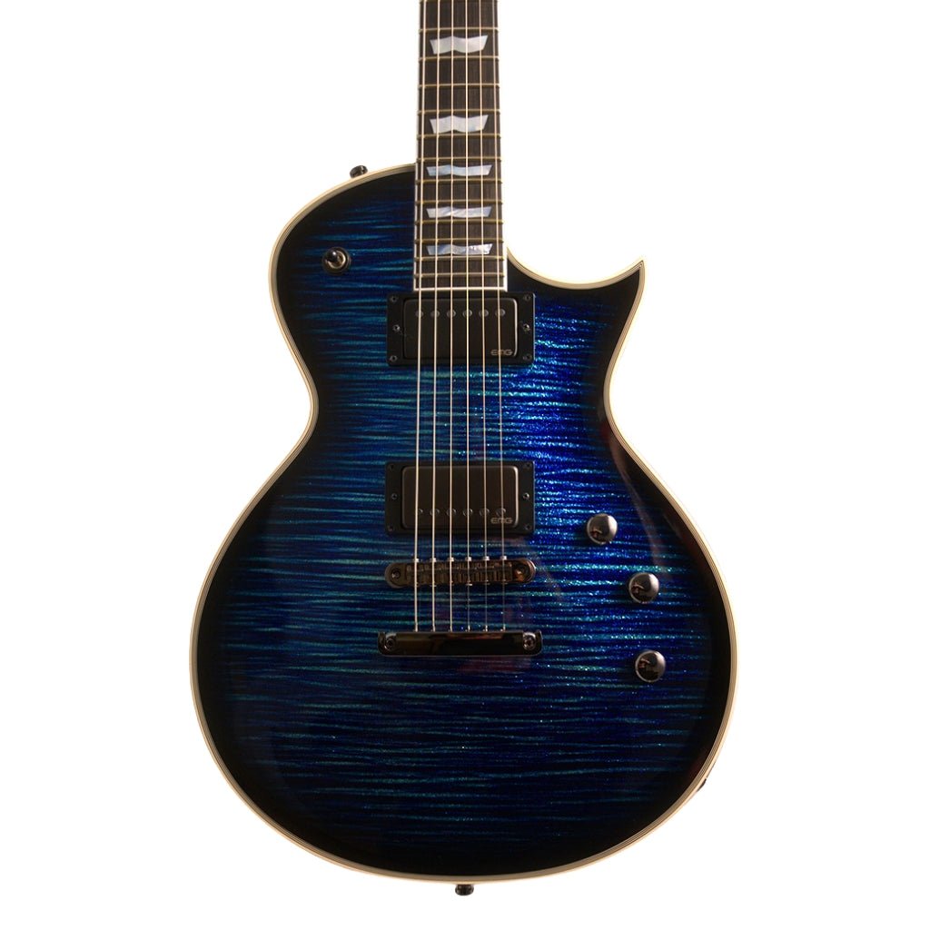 ESP Custom Shop Eclipse Electric Guitar - Blue Glitter Storm Electric Guitars Sky Music