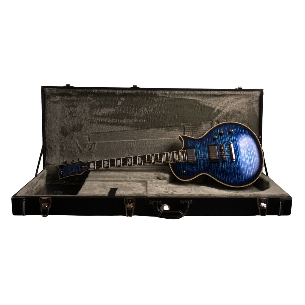 ESP Custom Shop Eclipse Electric Guitar - Blue Glitter Storm Electric Guitars Sky Music
