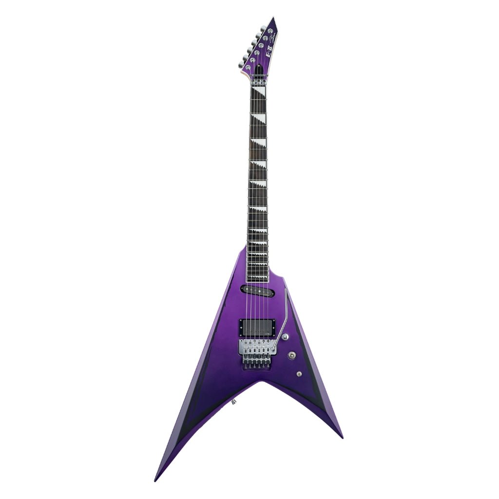 ESP E-II Alexi Ripped Electric Guitar - Purple Fade Satin Electric Guitars Sky Music