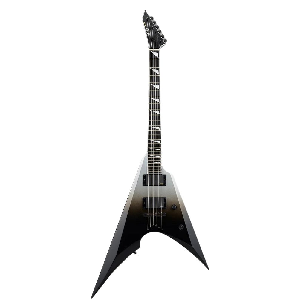 ESP E-II Arrow Neck Thru Electric Guitar - Black Silver Fade Electric Guitars Sky Music