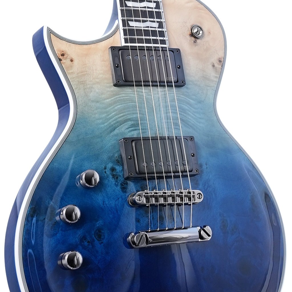 ESP E-II Eclipse Left Handed Electric Guitar - Blue Natural Fade Electric Guitars Sky Music