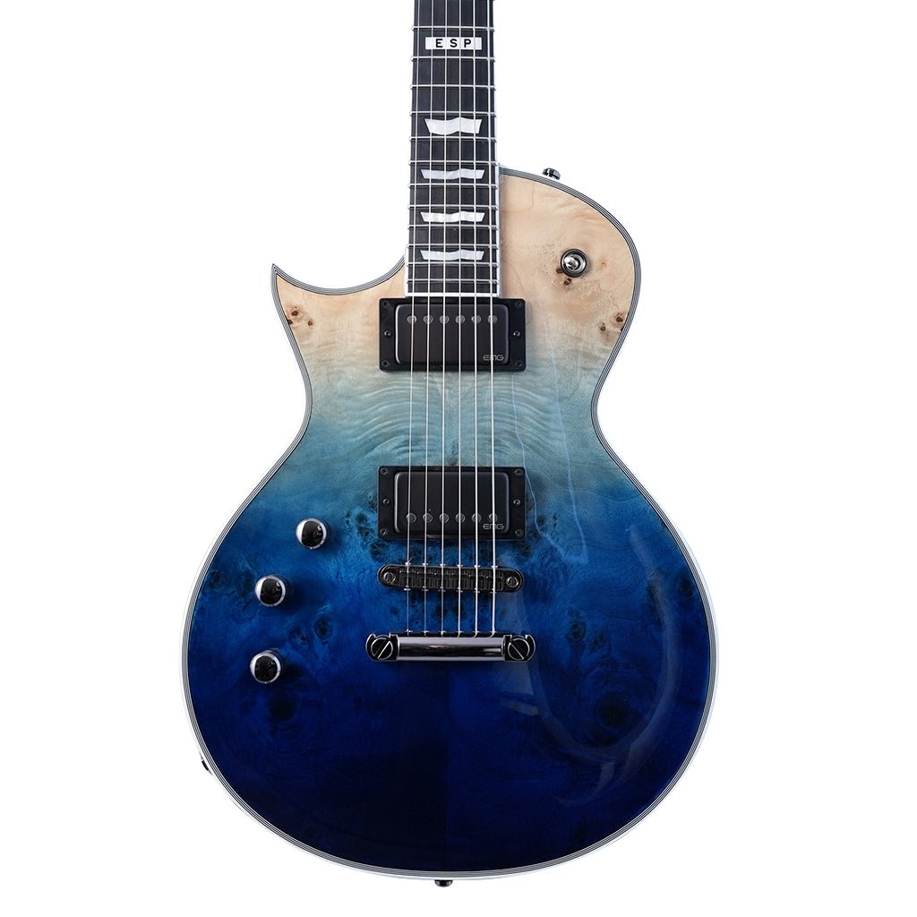 ESP E-II Eclipse Left Handed Electric Guitar - Blue Natural Fade Electric Guitars Sky Music