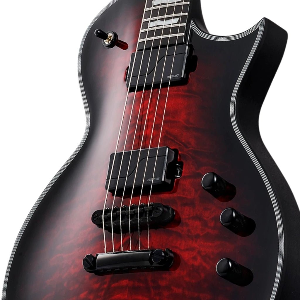 ESP E-II Eclipse QM Electric Guitar - See-thru Black Cherry Sunburst Electric Guitars Sky Music
