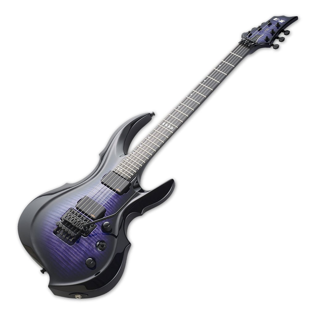 ESP E-II FRX Electric Guitar Flamed Maple Reindeer Blue Electric Guitars Sky Music