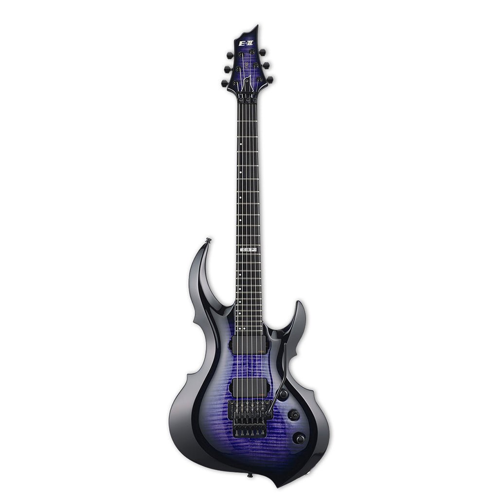 ESP E-II FRX Electric Guitar Flamed Maple Reindeer Blue Electric Guitars Sky Music