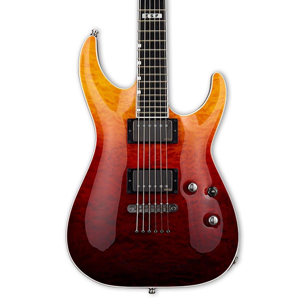 ESP E-II Horizon Electric Guitar - Tiger Eye Amber Fade Electric Guitars Sky Music