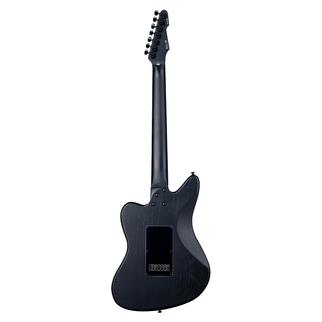 ESP LTD Alex Wade AW-XJ7B Baritone Evertune Open Grain Electric Guitar - Black Satin Electric Guitars Sky Music