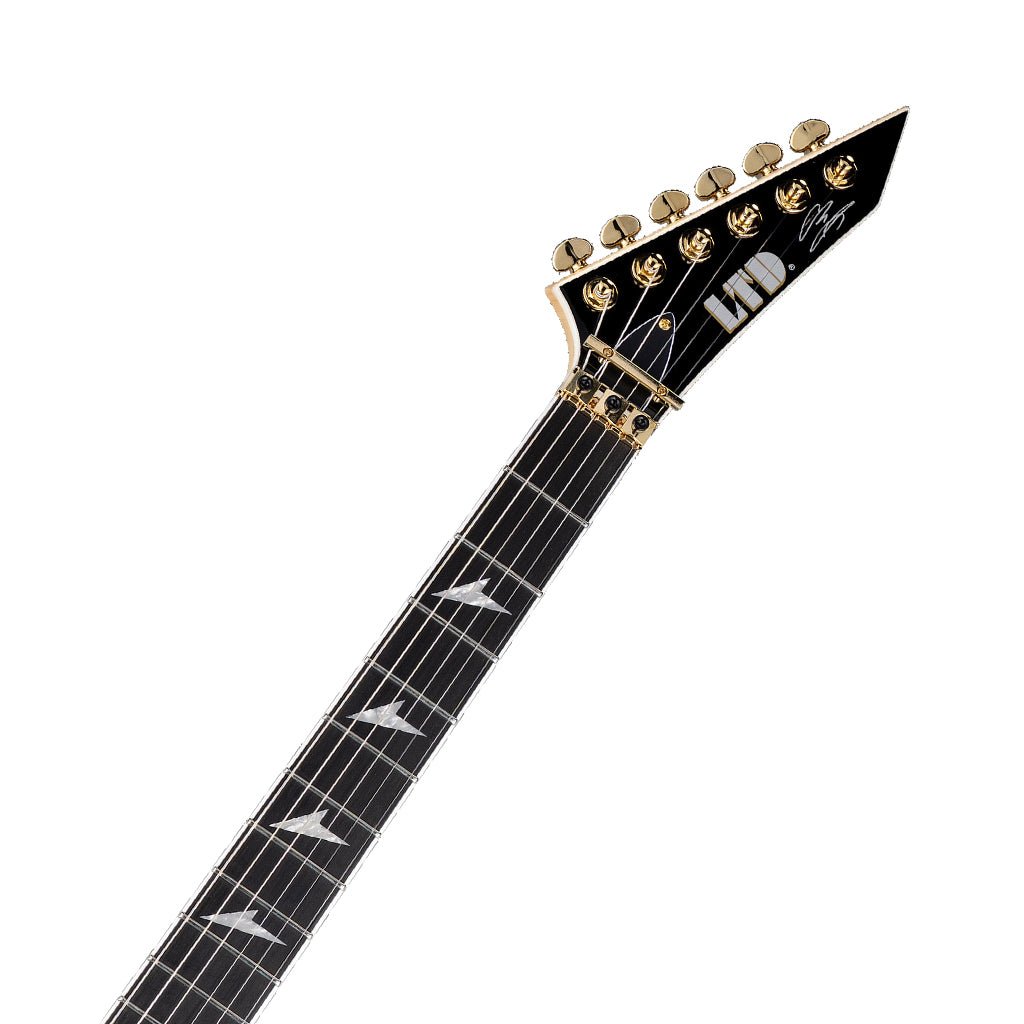 ESP LTD Alexi Laiho Signature Arrowhead SE 20th Anniversary Electric Guitar - Black w/Yellow Bevels Electric Guitars Sky Music