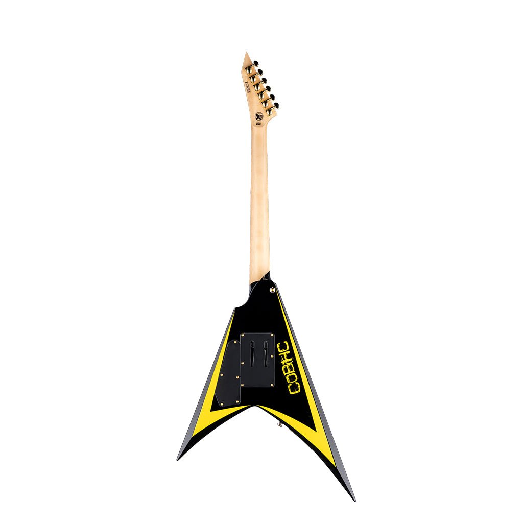 ESP LTD Alexi Laiho Signature Arrowhead SE 20th Anniversary Electric Guitar - Black w/Yellow Bevels Electric Guitars Sky Music