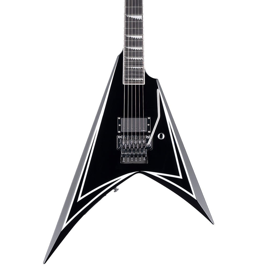 ESP LTD Alexi Laiho Signature Sawtooth SE 20th Anniversary Electric Guitar - Black w/White Pinstripes Electric Guitars Sky Music