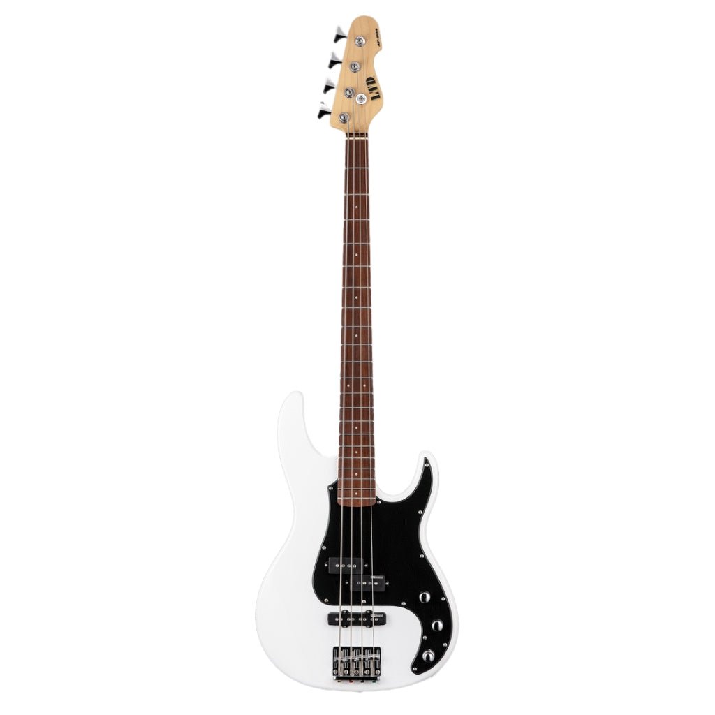 ESP LTD AP-204 Bass Guitar - Snow White Satin Bass Guitars Sky Music