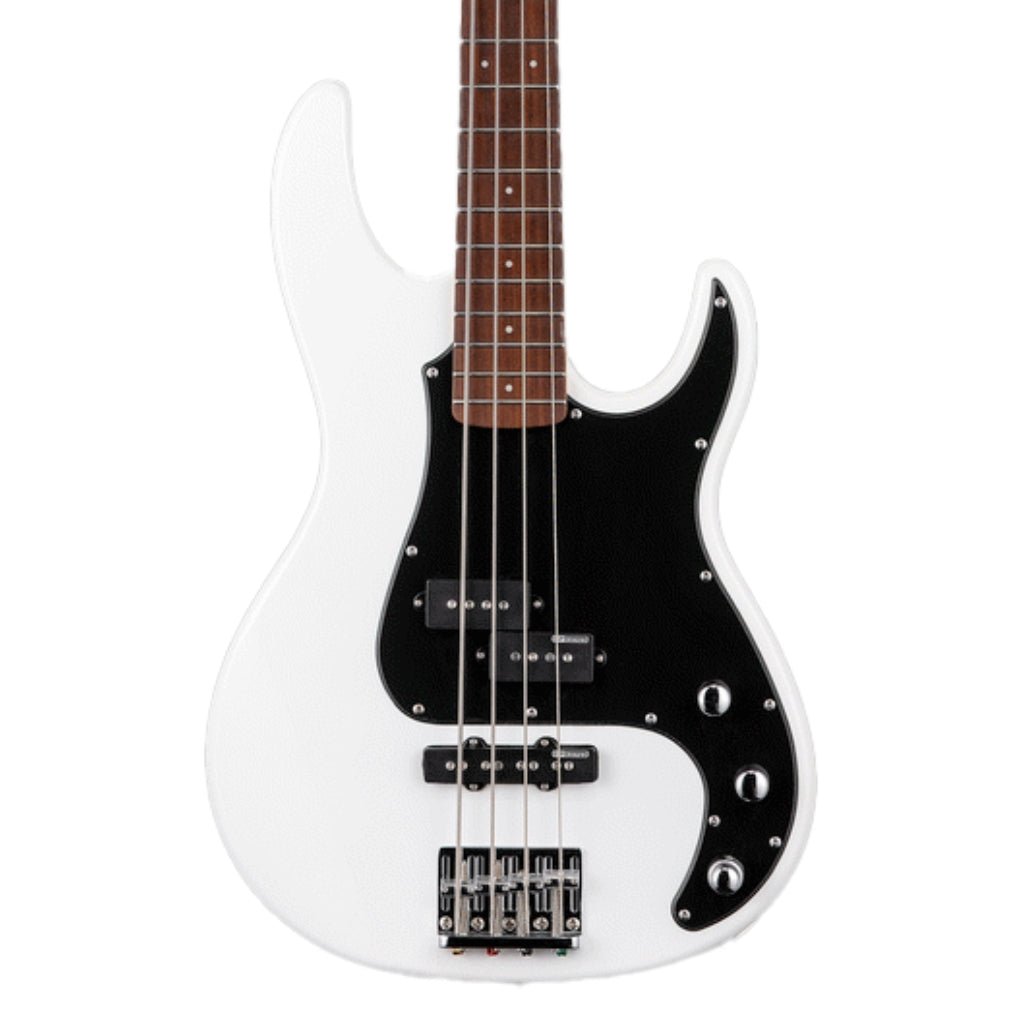ESP LTD AP-204 Bass Guitar - Snow White Satin Bass Guitars Sky Music