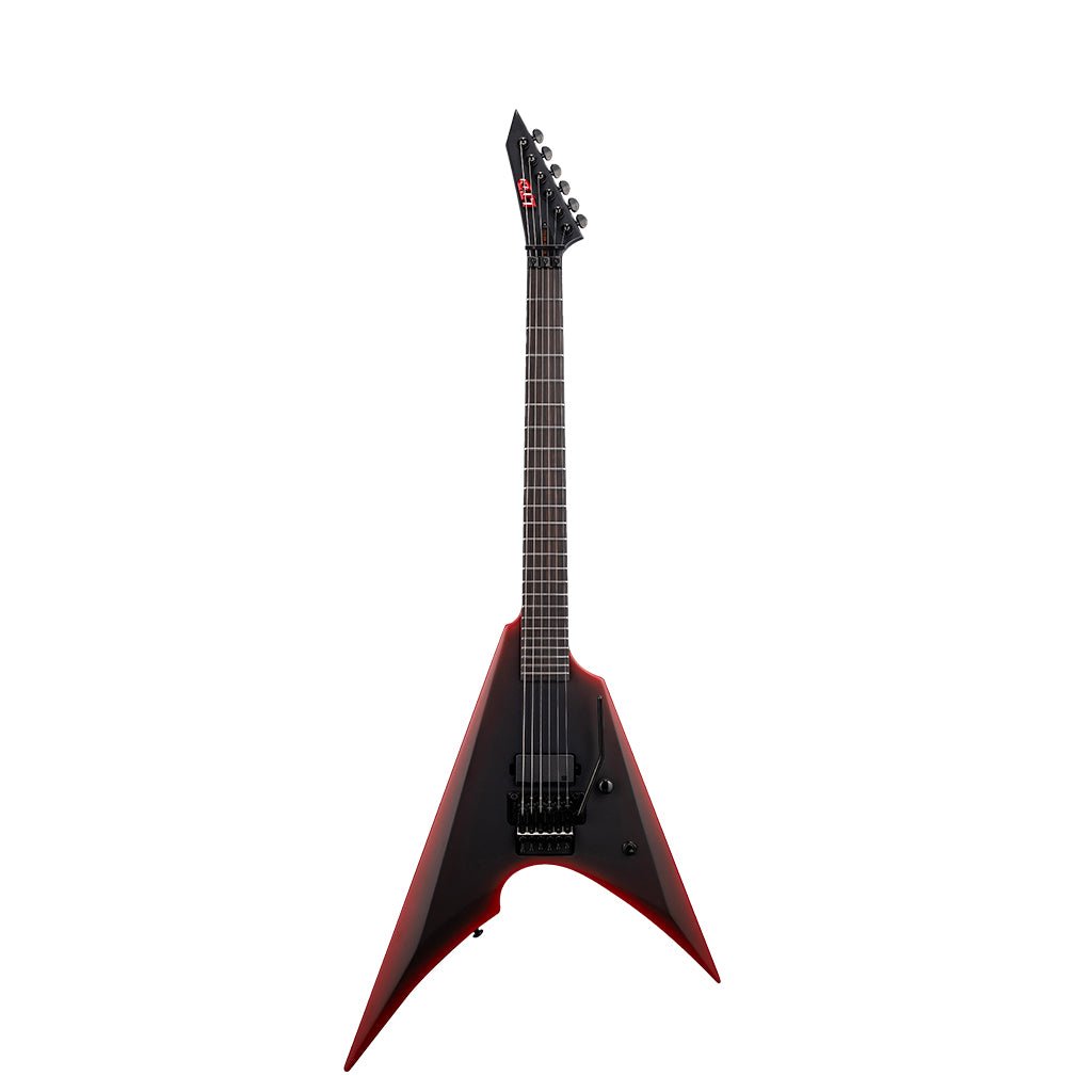 ESP LTD Arrow Black Metal Electric Guitar - Black Red Burst Satin Electric Guitars Sky Music