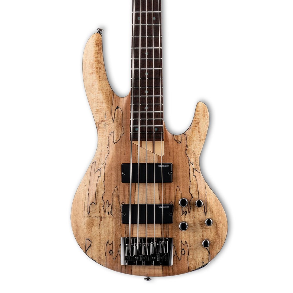 ESP LTD B-205 Spalted Maple 5-String Bass - Natural Satin Bass Guitars Sky Music