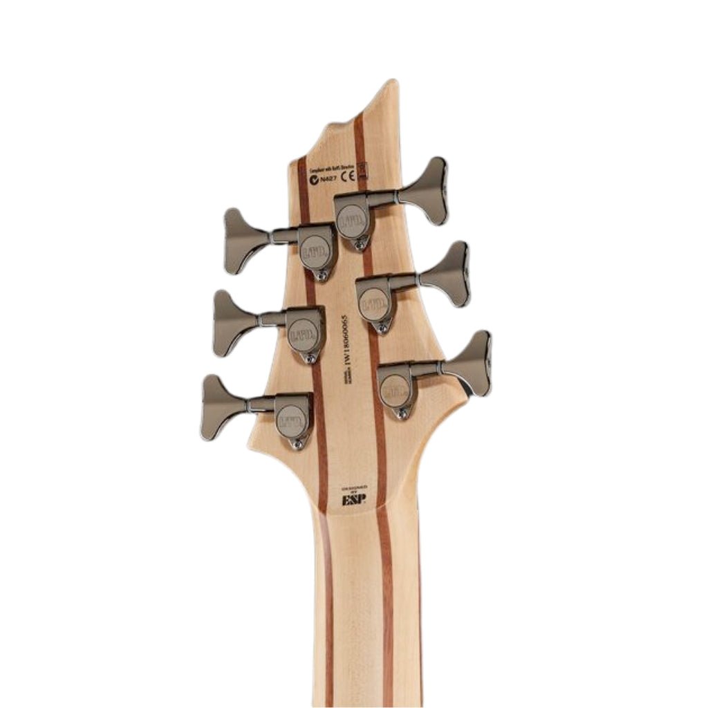 ESP LTD B-206SM 6-String Left-Handed Bass Guitar - Natural Satin Bass Guitars Sky Music