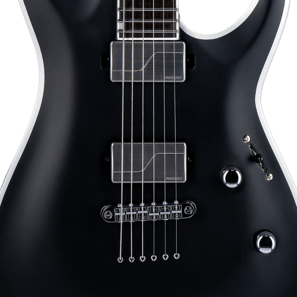 ESP LTD Deluxe MH-1000NT Bold Binding Electric Guitar - Black Satin Electric Guitars Sky Music