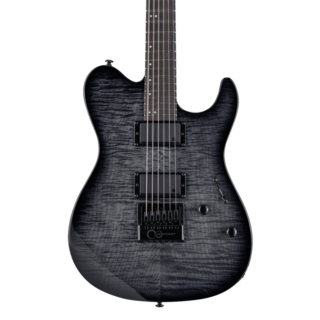 ESP LTD Deluxe TH-1000 ET Electric Guitar - See-thru Black Sunburst Electric Guitars Sky Music