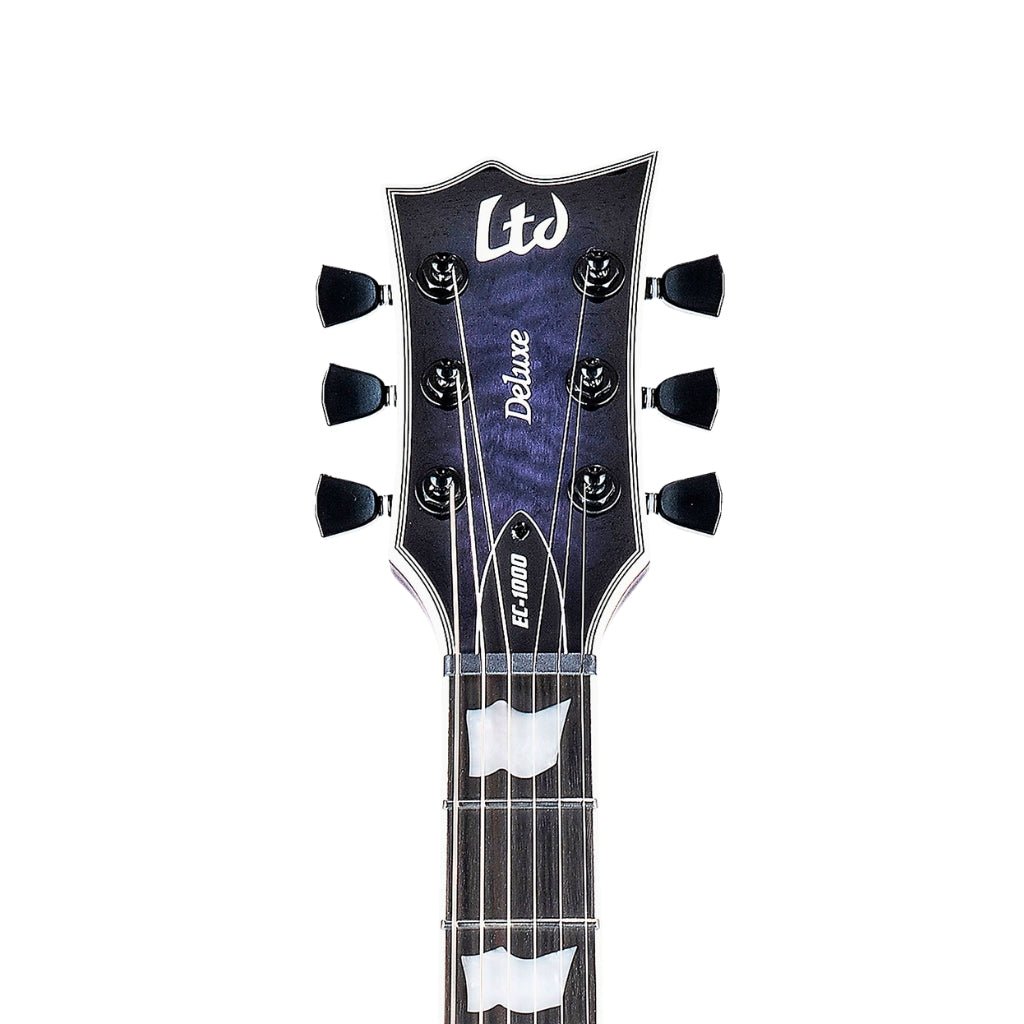 ESP LTD EC-1000 Quilted Maple Electric Guitar - See Thru Purple Electric Guitars Sky Music