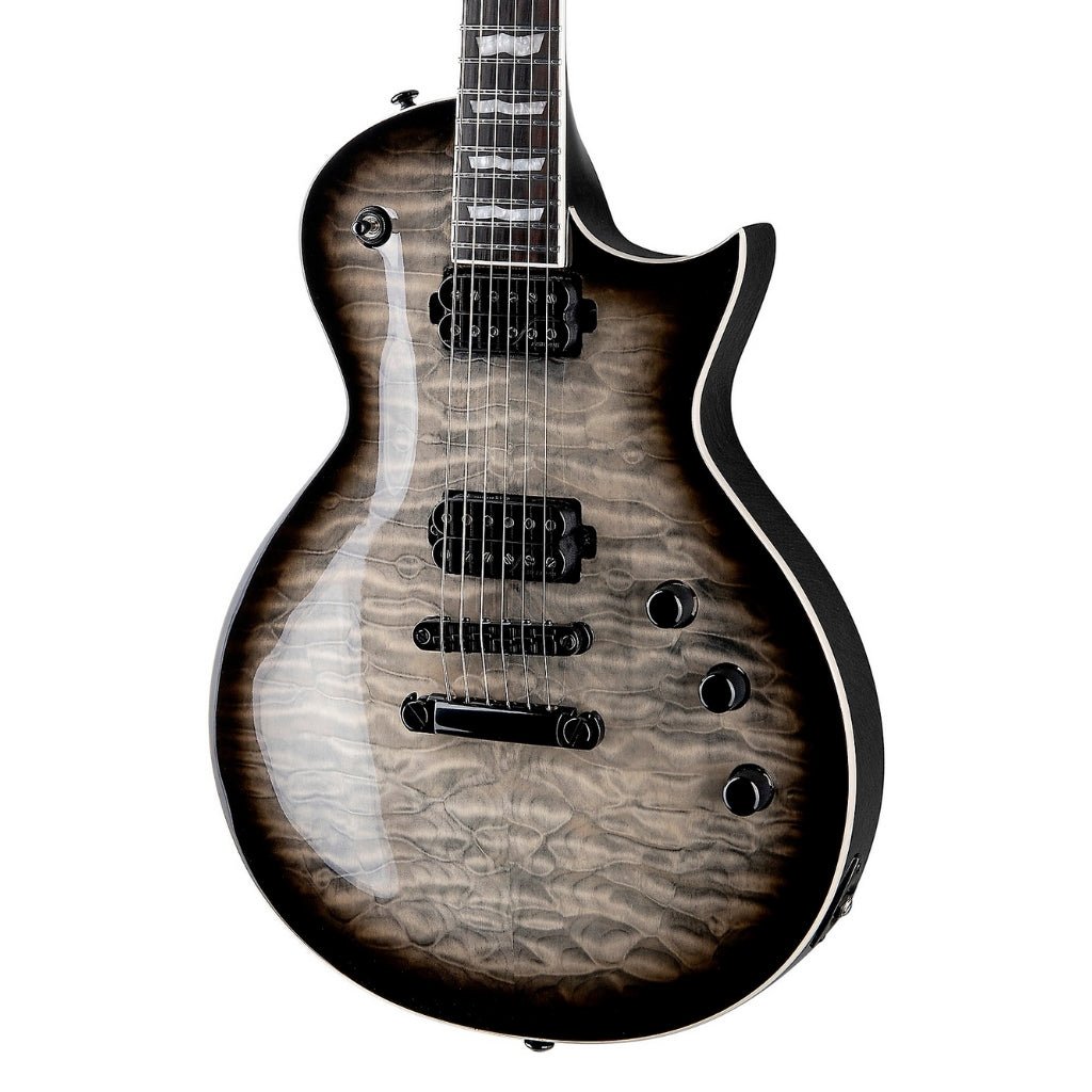 ESP LTD EC-1000T Quilted Maple Electric Guitar - Charcoal Burst Electric Guitars Sky Music