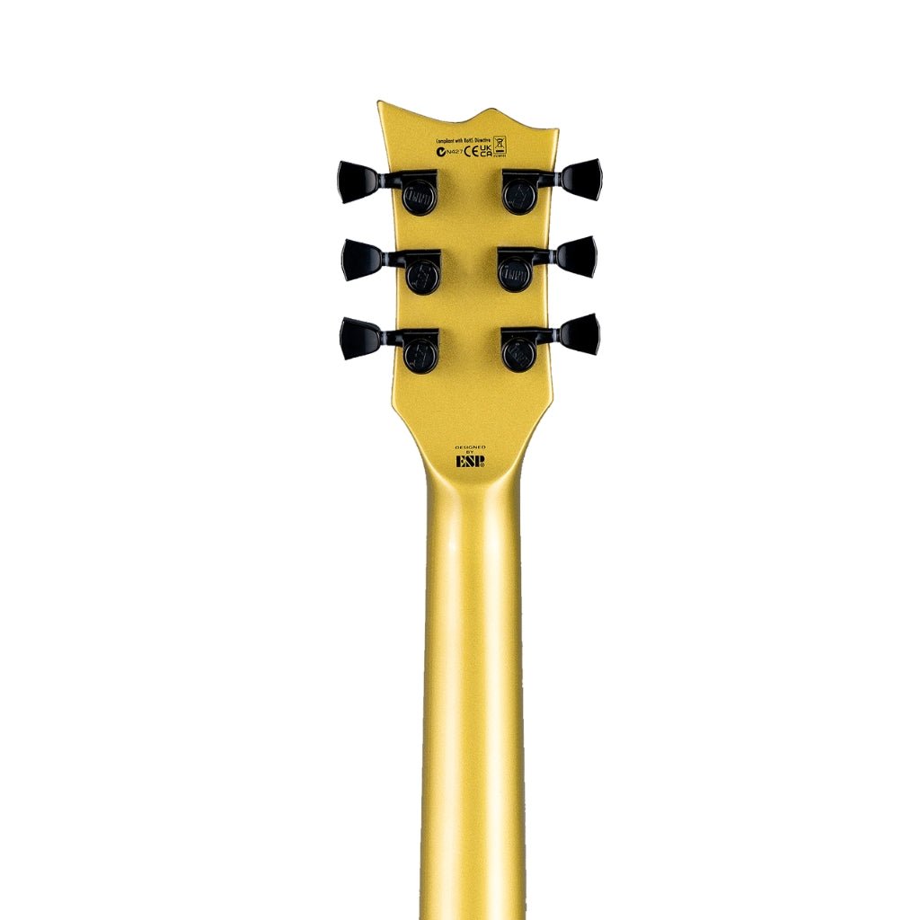 ESP LTD EC-2025 50th Anniversary Electric Guitar - Metallic Gold, Ebony Fingerboard Electric Guitars Sky Music