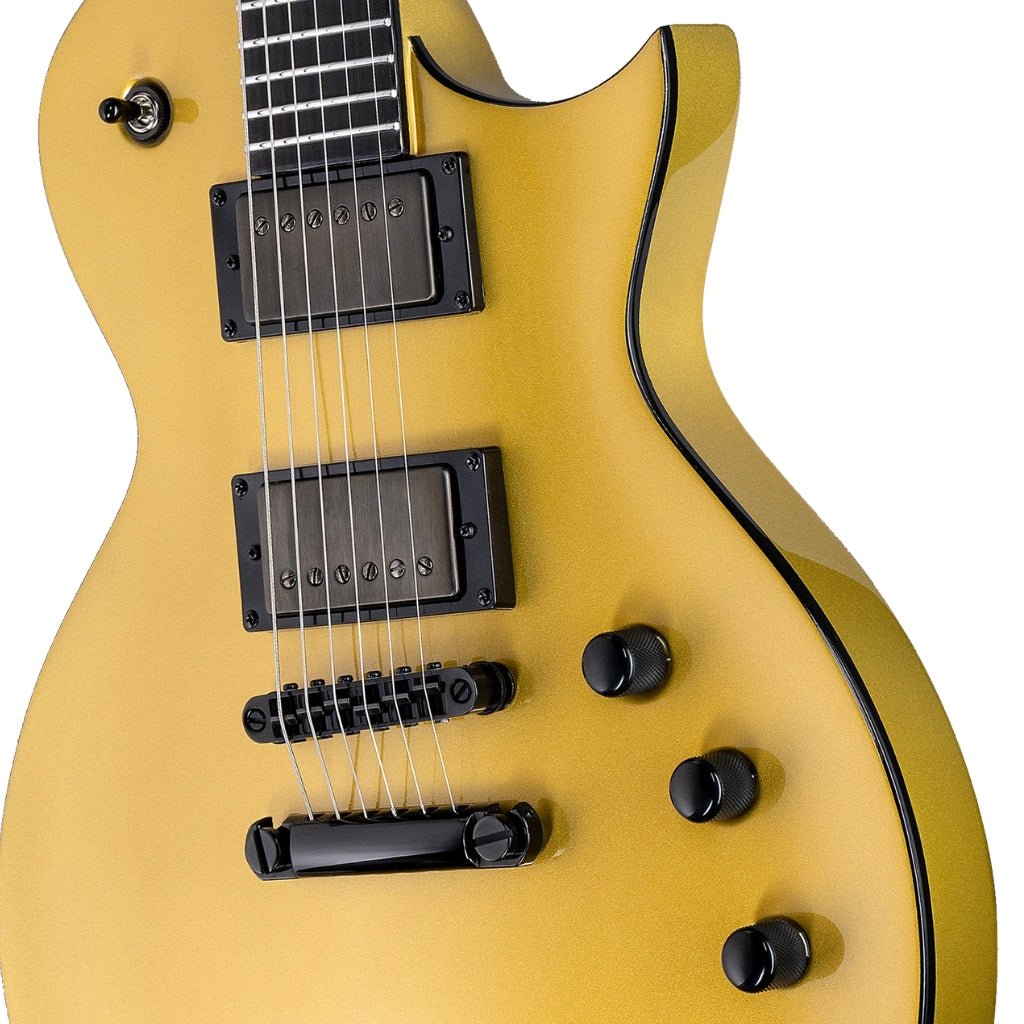 ESP LTD EC-2025 50th Anniversary Electric Guitar - Metallic Gold, Ebony Fingerboard Electric Guitars Sky Music