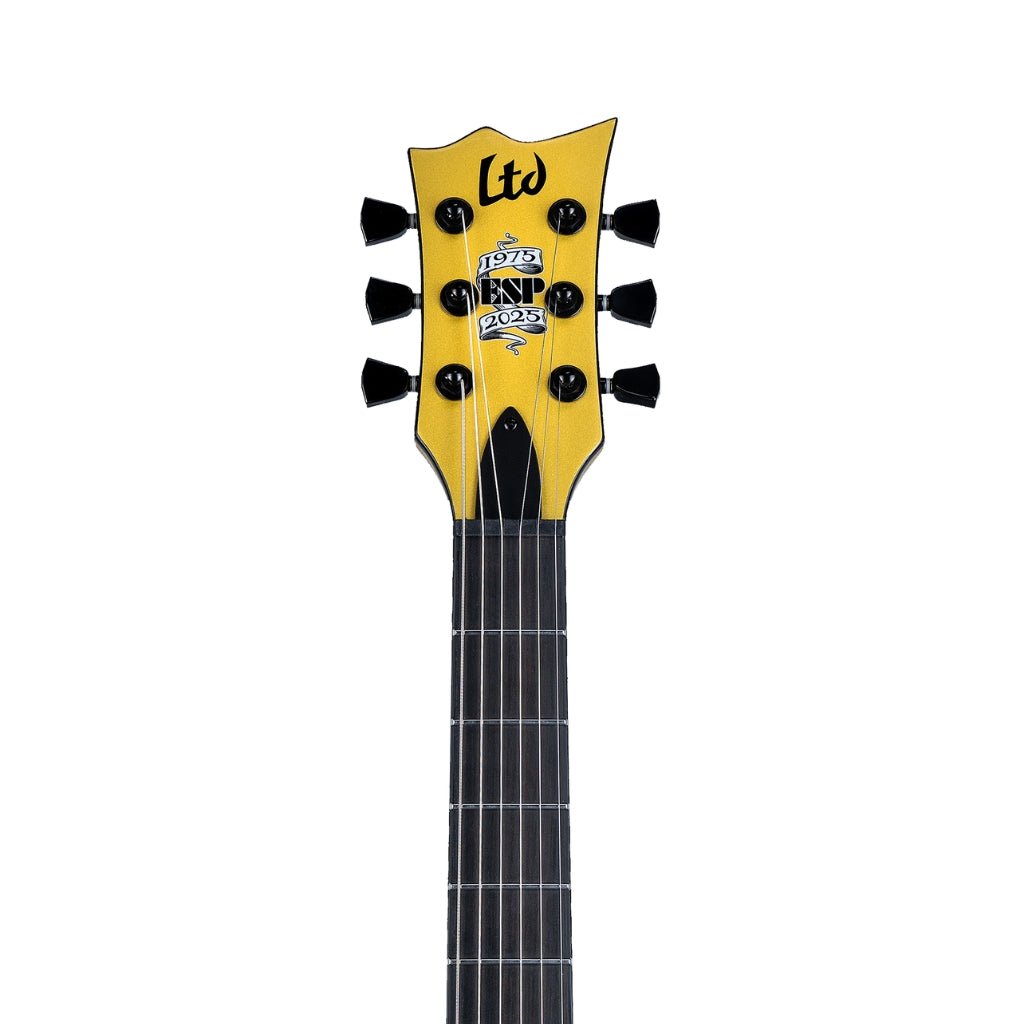 ESP LTD EC-2025 50th Anniversary Electric Guitar - Metallic Gold, Ebony Fingerboard Electric Guitars Sky Music