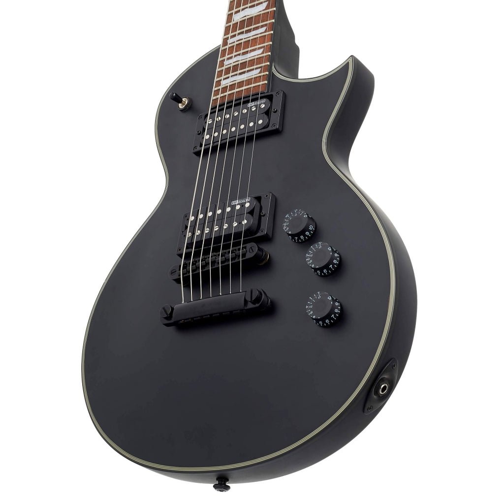 ESP LTD EC-257 7-String Electric Guitar - Black Satin Electric Guitars Sky Music