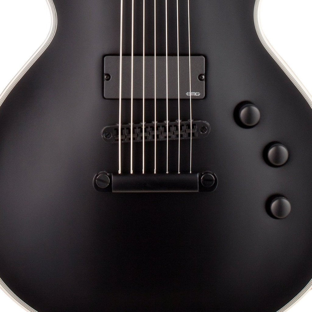 ESP LTD EC-407 7-String Electric Guitar - Black Satin Electric Guitars Sky Music