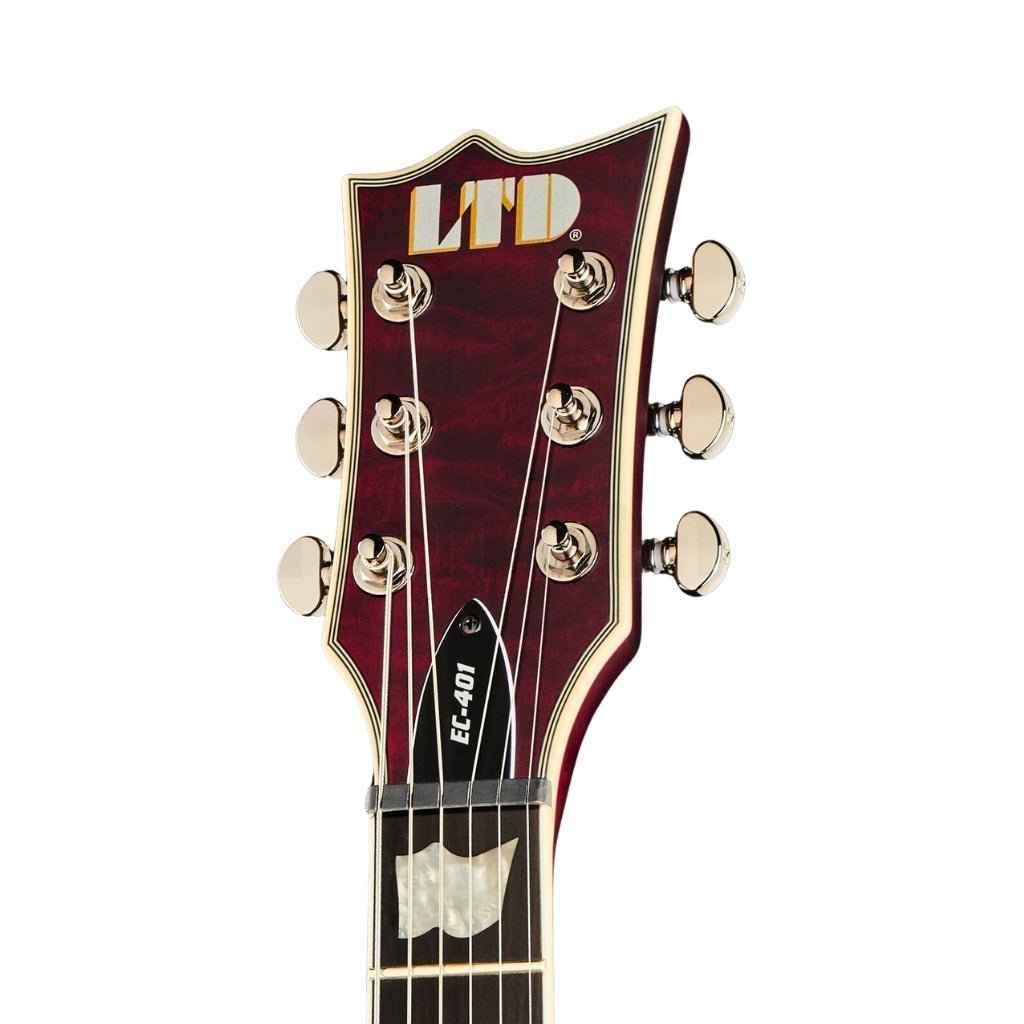 ESP LTD EC401 Quilted Maple Electric Guitar - See Through Black Cherry Sunburst Electric Guitars Sky Music