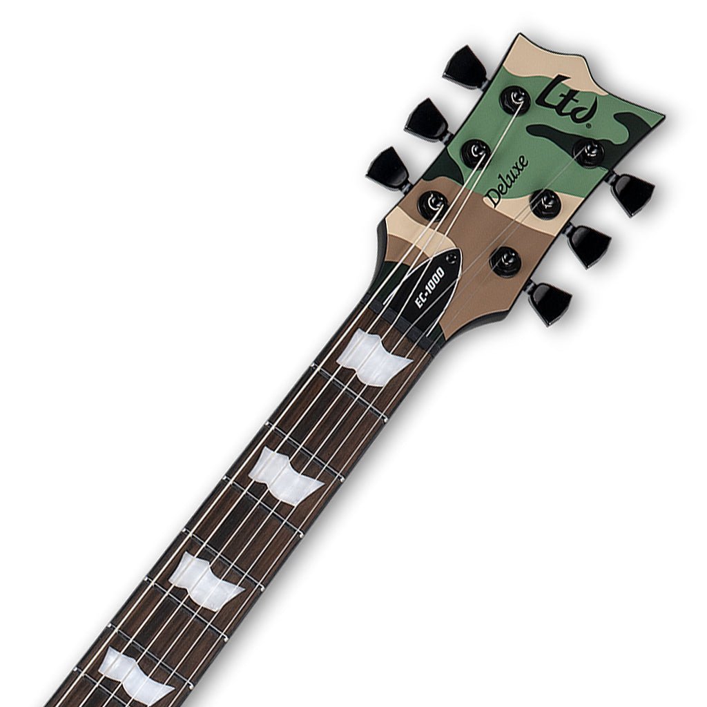 ESP LTD Eclipse 1000 Woodland Camo Satin Electric Guitars Sky Music