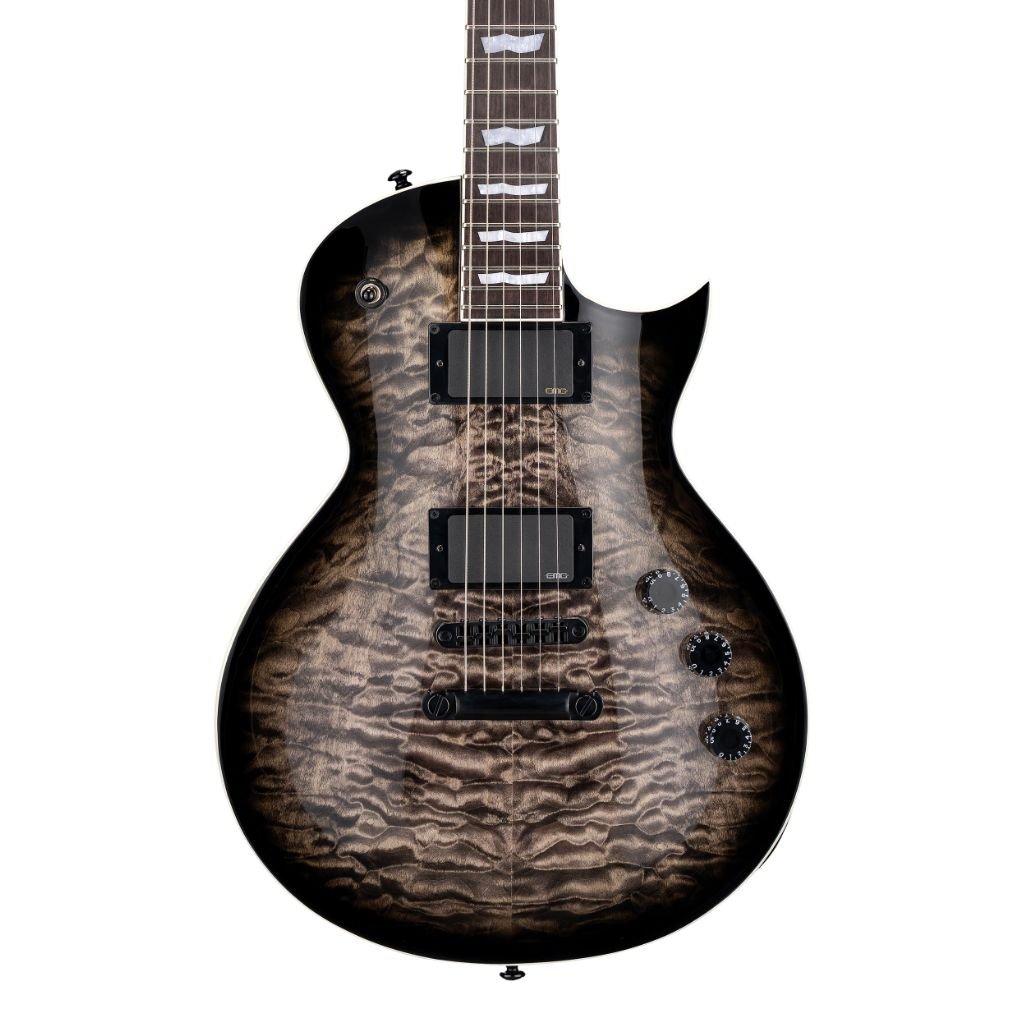 ESP LTD Eclipse EC-400 Quilted Maple Electric Guitar - See Thru Black Sunburst Electric Guitars Sky Music