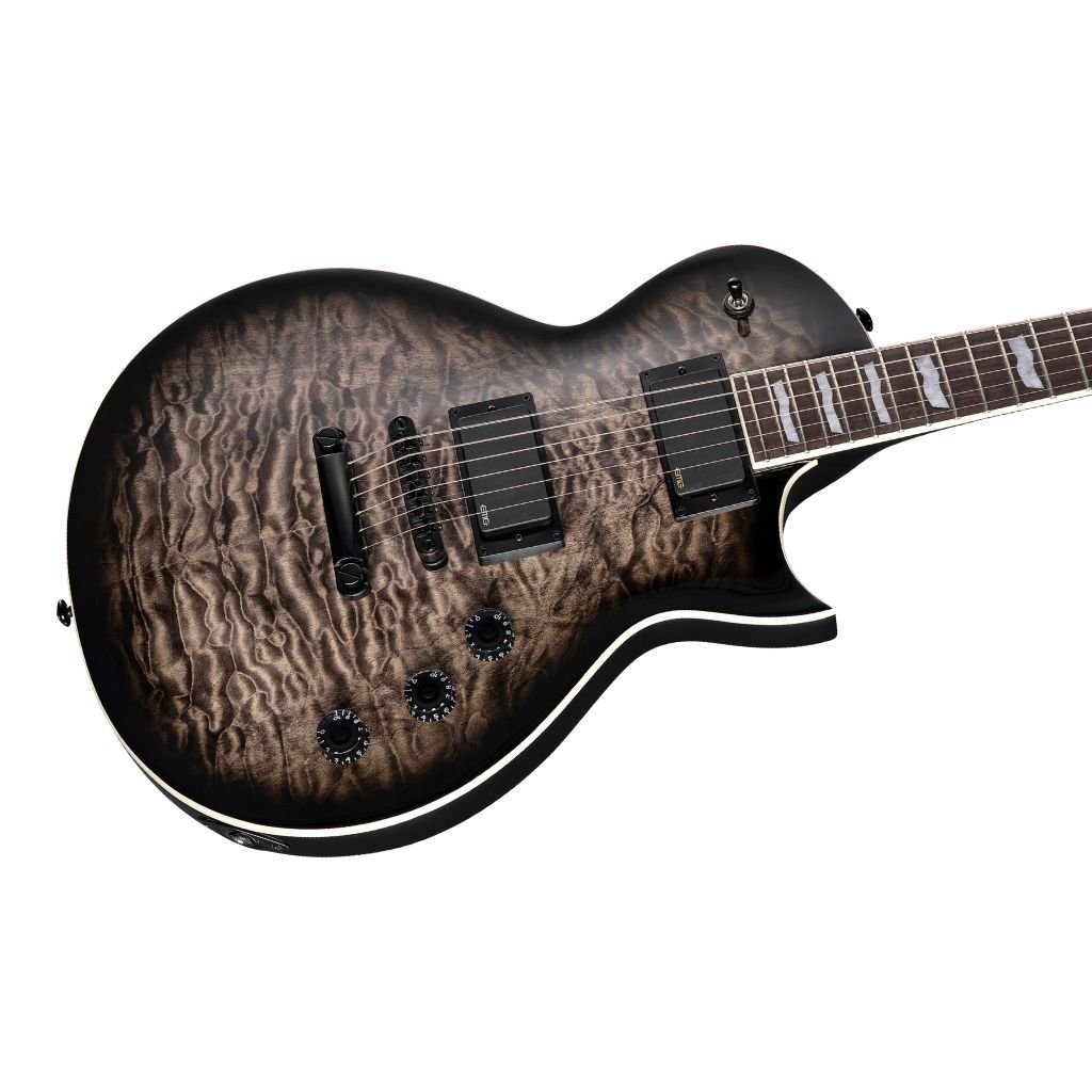 ESP LTD Eclipse EC-400 Quilted Maple Electric Guitar - See Thru Black Sunburst Electric Guitars Sky Music